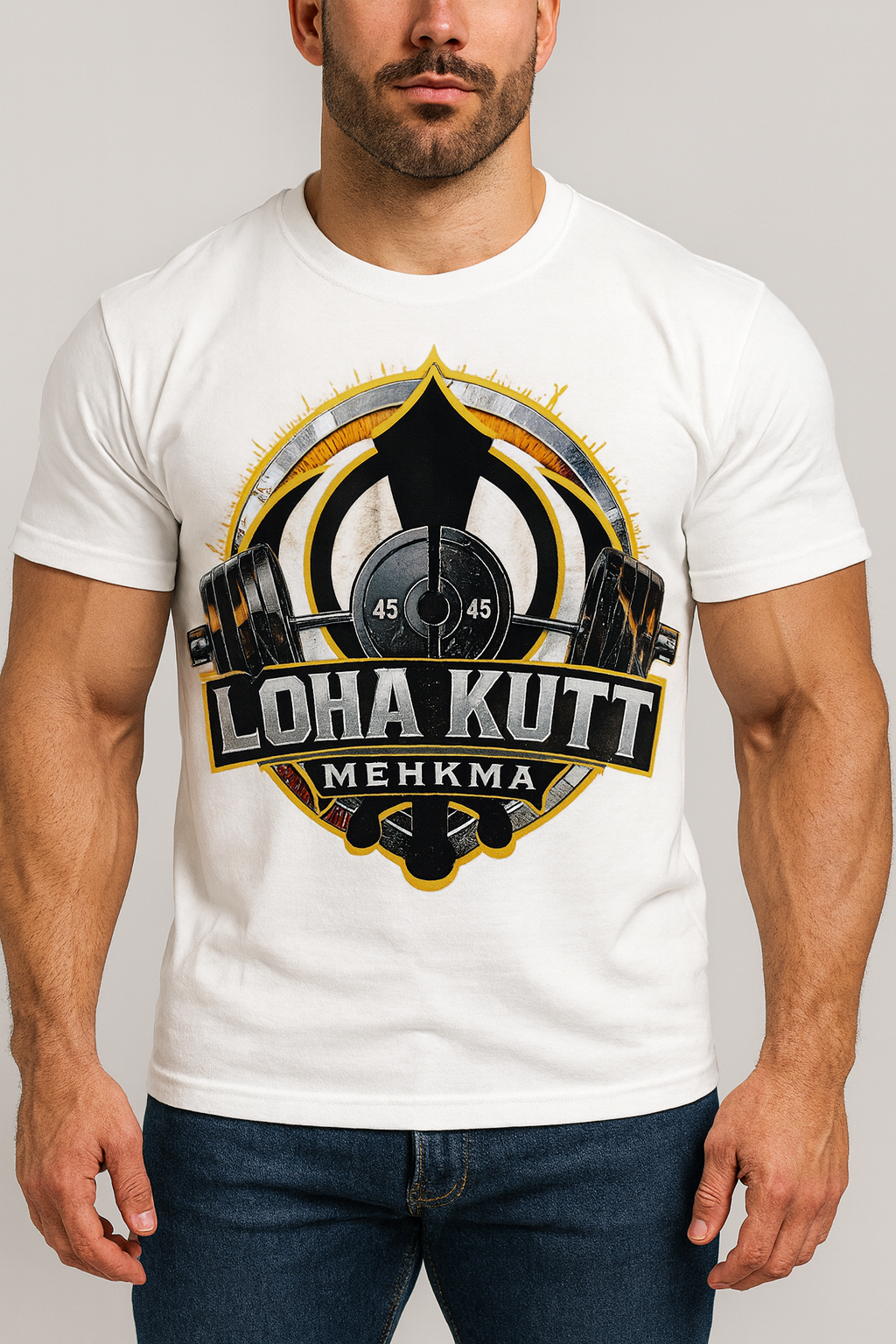 Loha Kutt Mehkma (Khanda) Short Sleeve T-Shirt