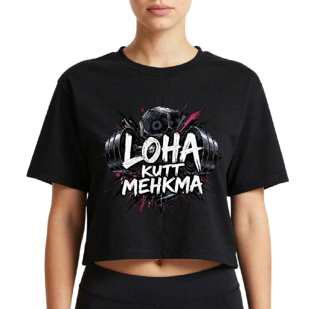 Loha Kutt Mehkma - Crop top (Black - Red)