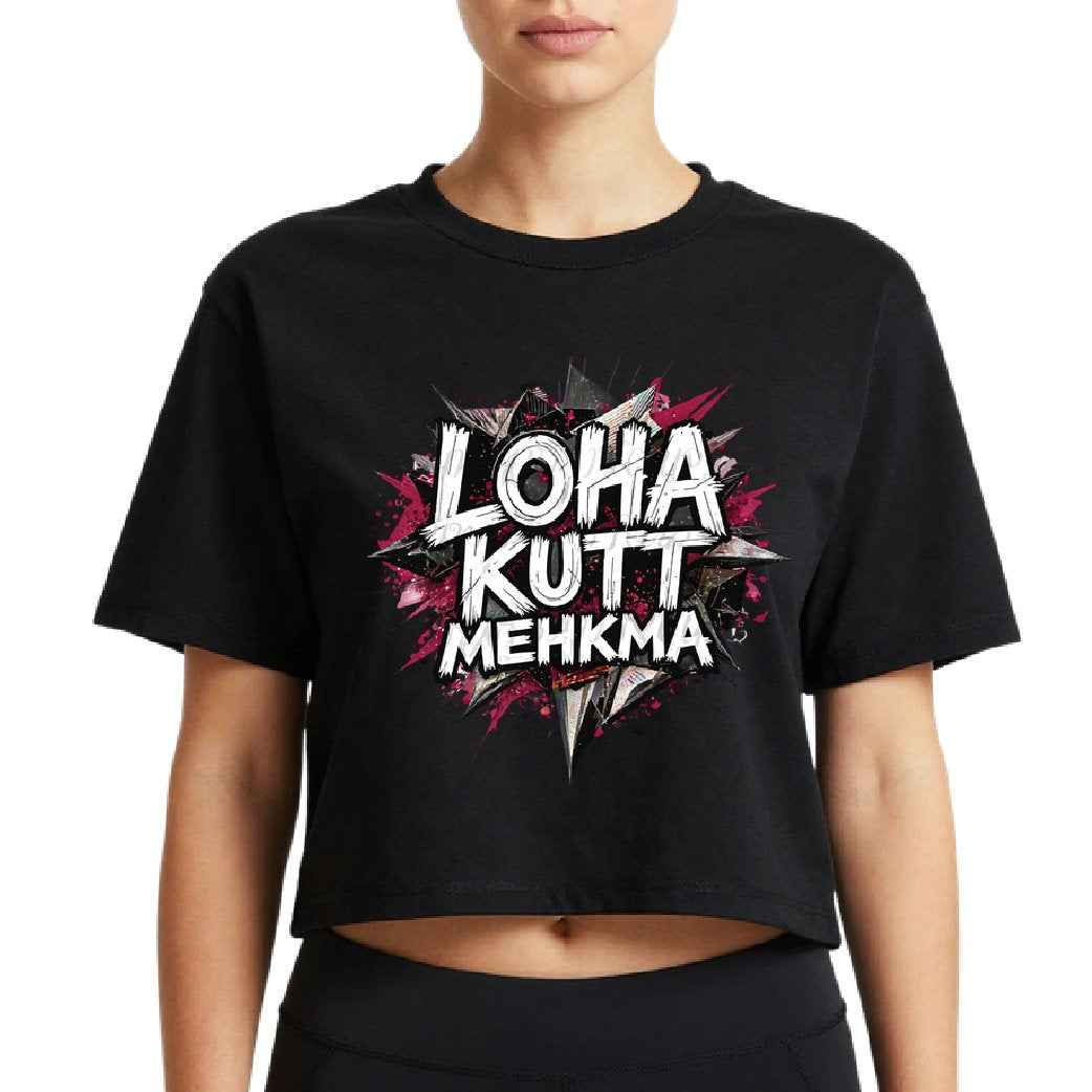 Loha Kutt Mehkma - Crop top (White - Red)