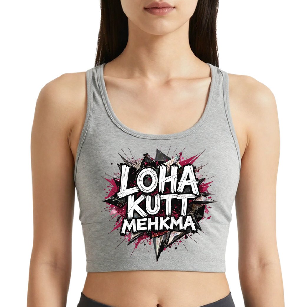 Loha Kutt Mehkma - Crop top (Red - White)