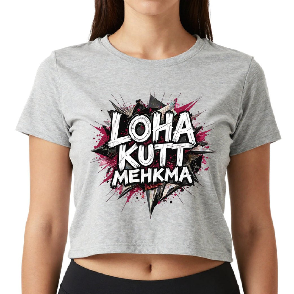 Loha Kutt Mehkma - Crop top (White - Red)